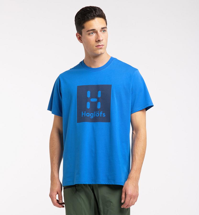 Haglöfs Camp T-Shirt Blue For Mens GRBPL2507 Australia